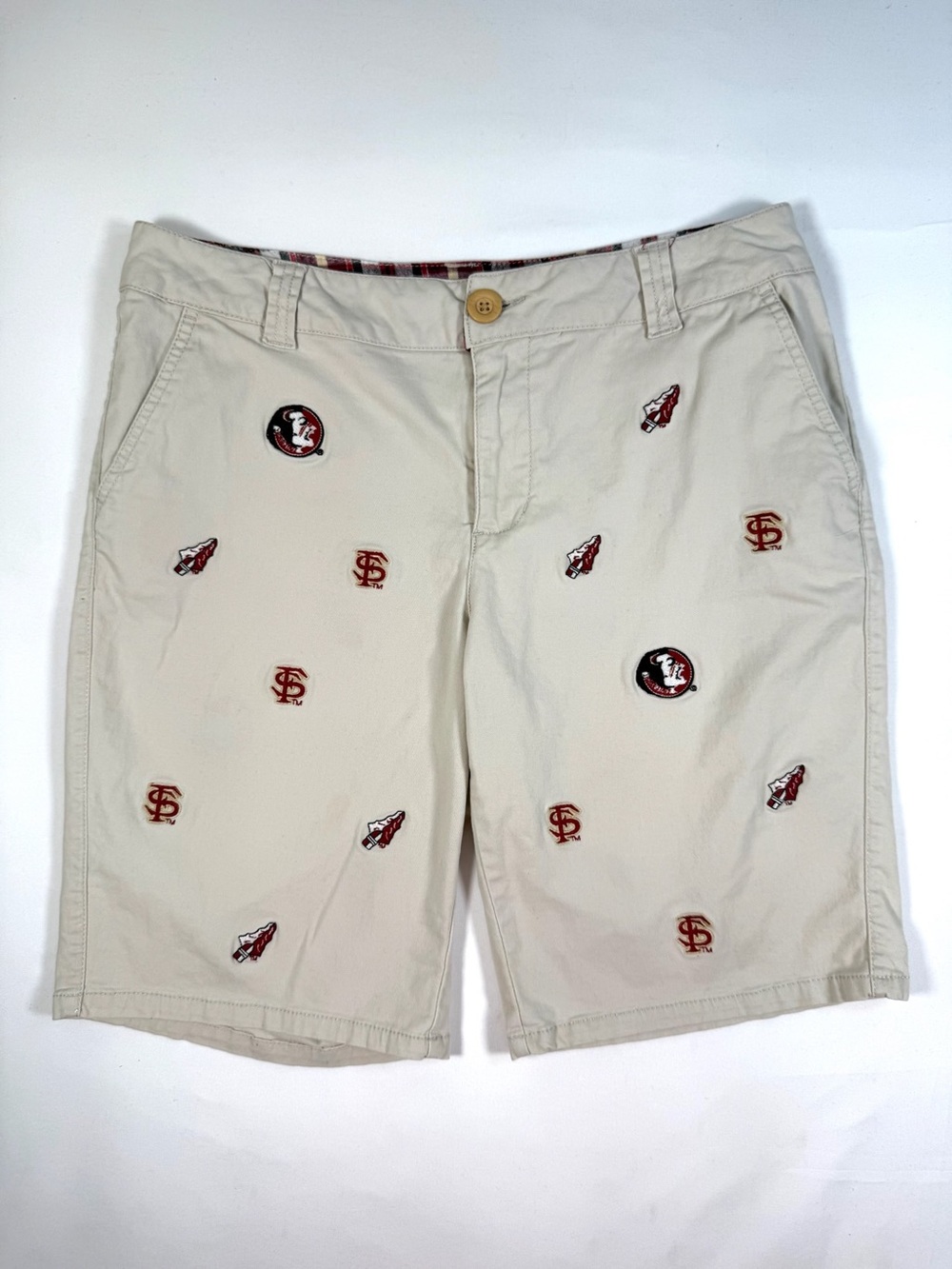 ESPN College Classics Women’s Florida State Seminoles Embroidered Shorts 10 Y2K